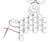 Diagram of beading pattern
